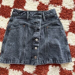 Abercrombie & Fitch Charcoal A-Line Skirt